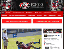 Tablet Screenshot of ponekerugby.com